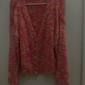 Cozy Multicolor Knit Cardigan